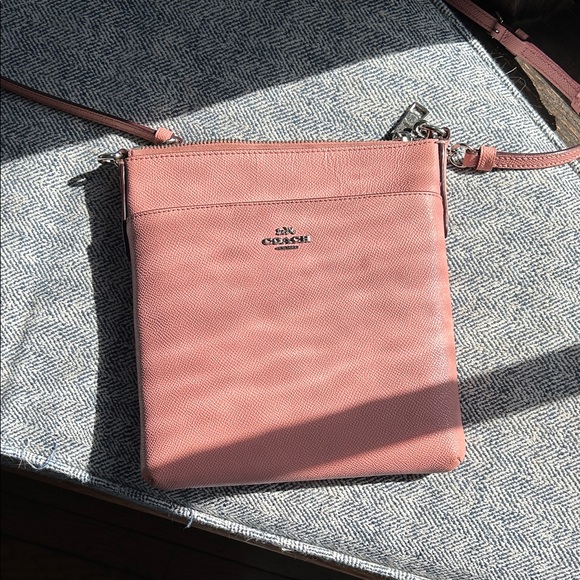 Coach Pink Leather Square Purse with Silver Hardware - Picture 1 of 3